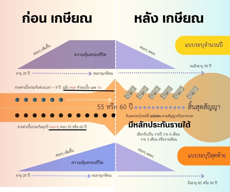 การทำงานของประกันบำนาญ